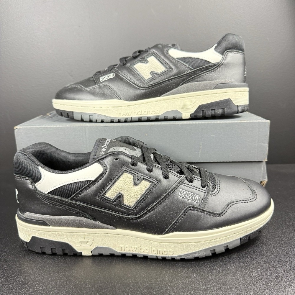 New Balance 550 "Panda" Shoes BB550LBW Men's size 12 Black White Casual Sneakers